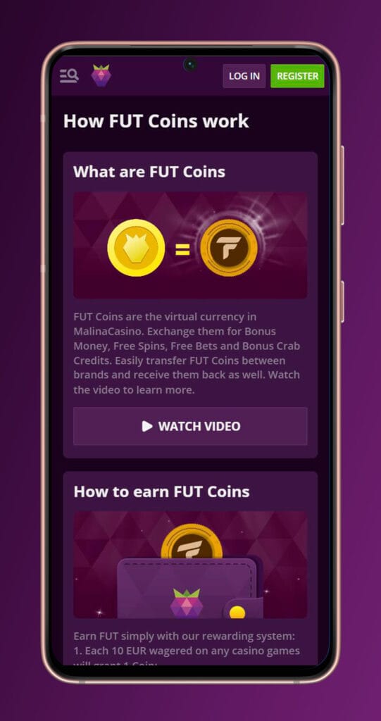 how to work FUT-coins malina casino