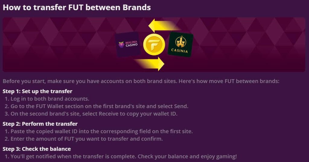 transfer malina casino coins FUT